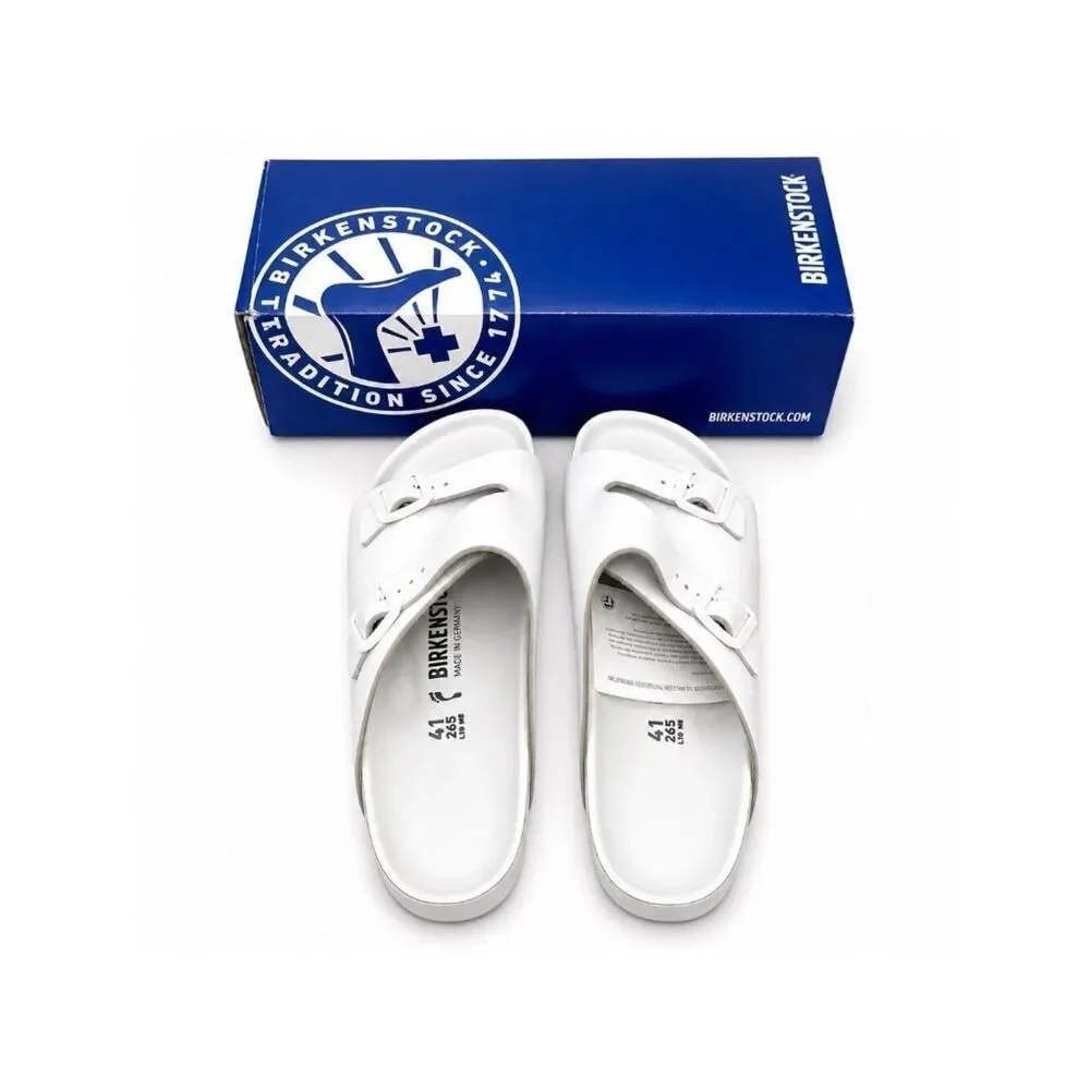 Birkenstock Zurich Exquisite Leather Sandals EU 41 White Leather